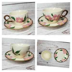 Rare Hand Painted El Rancho Floral Design Tea Cup